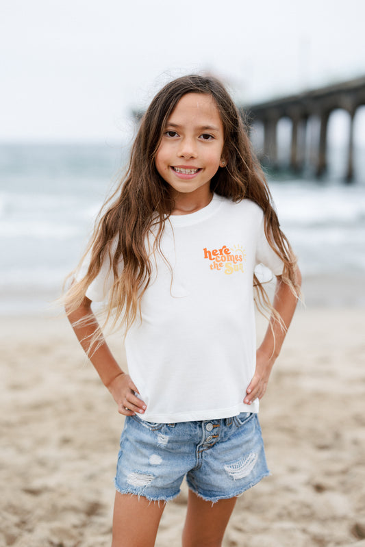 Kids Here Comes the Sun Premium Graphic Tee