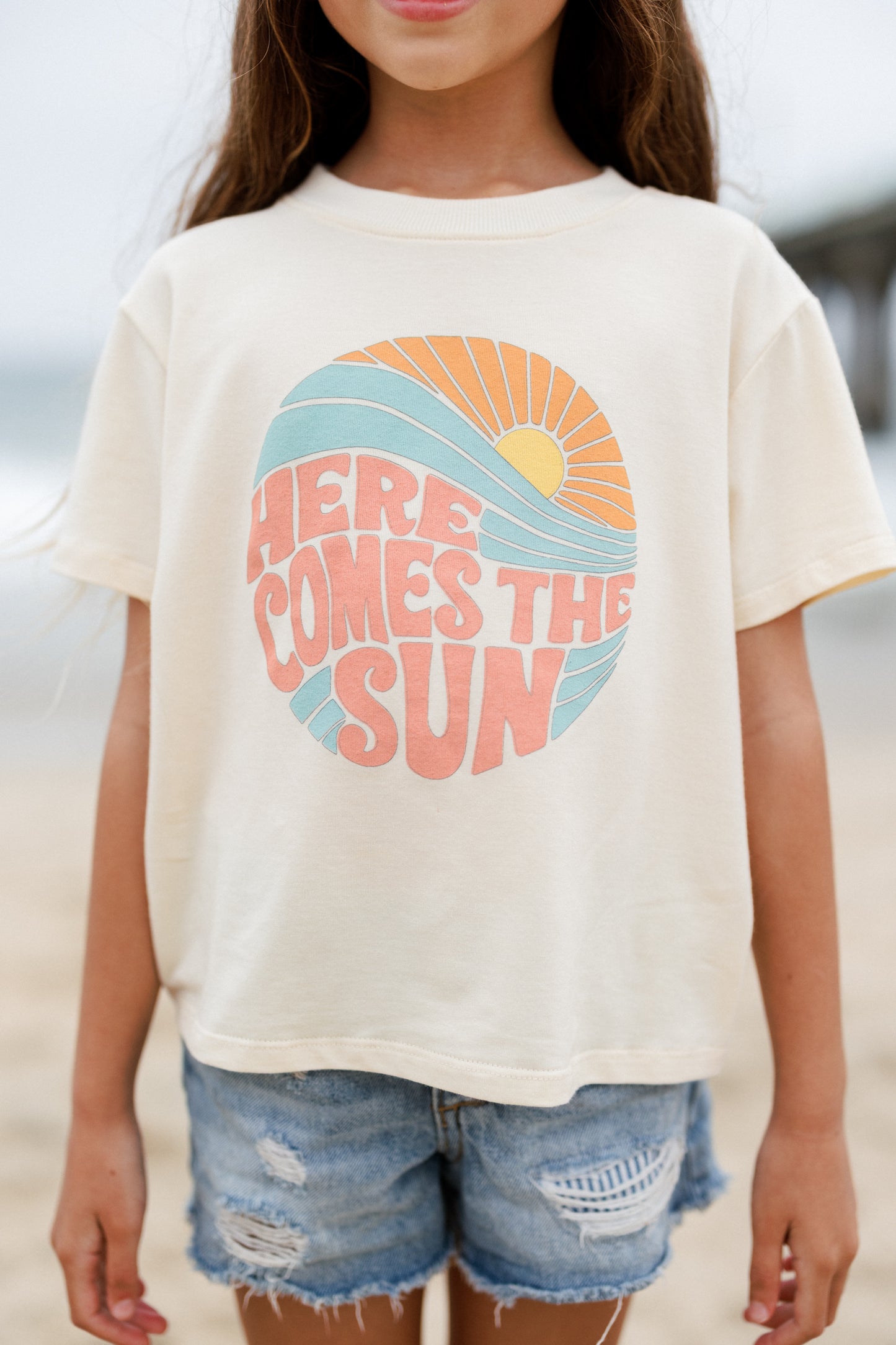 Kids Here Comes The Sun Premium Graphic Tee