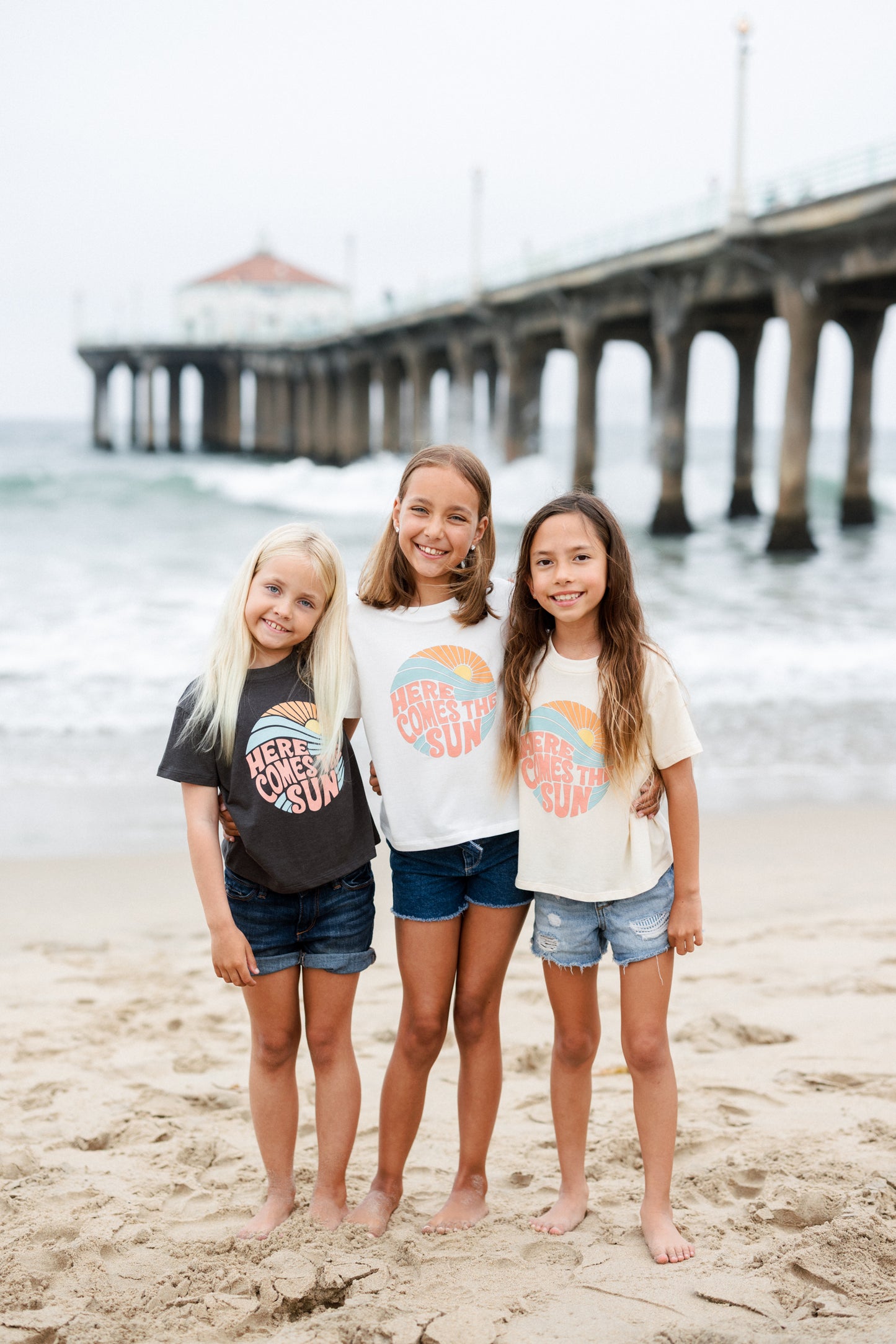 Kids Here Comes The Sun Premium Graphic Tee