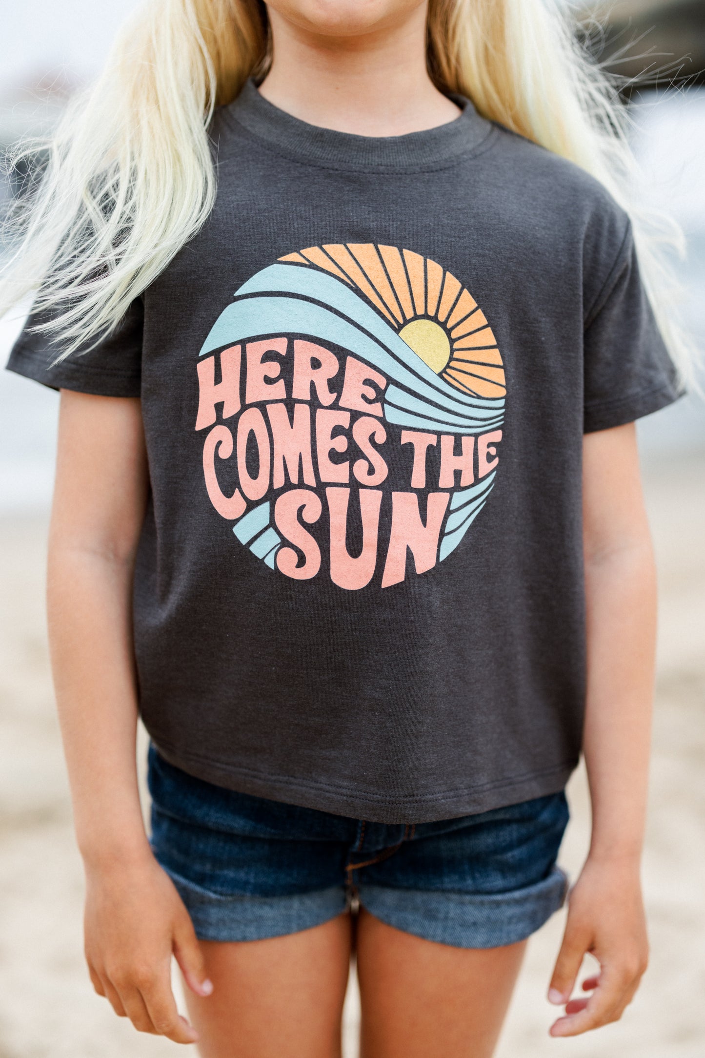 Kids Here Comes The Sun Premium Graphic Tee