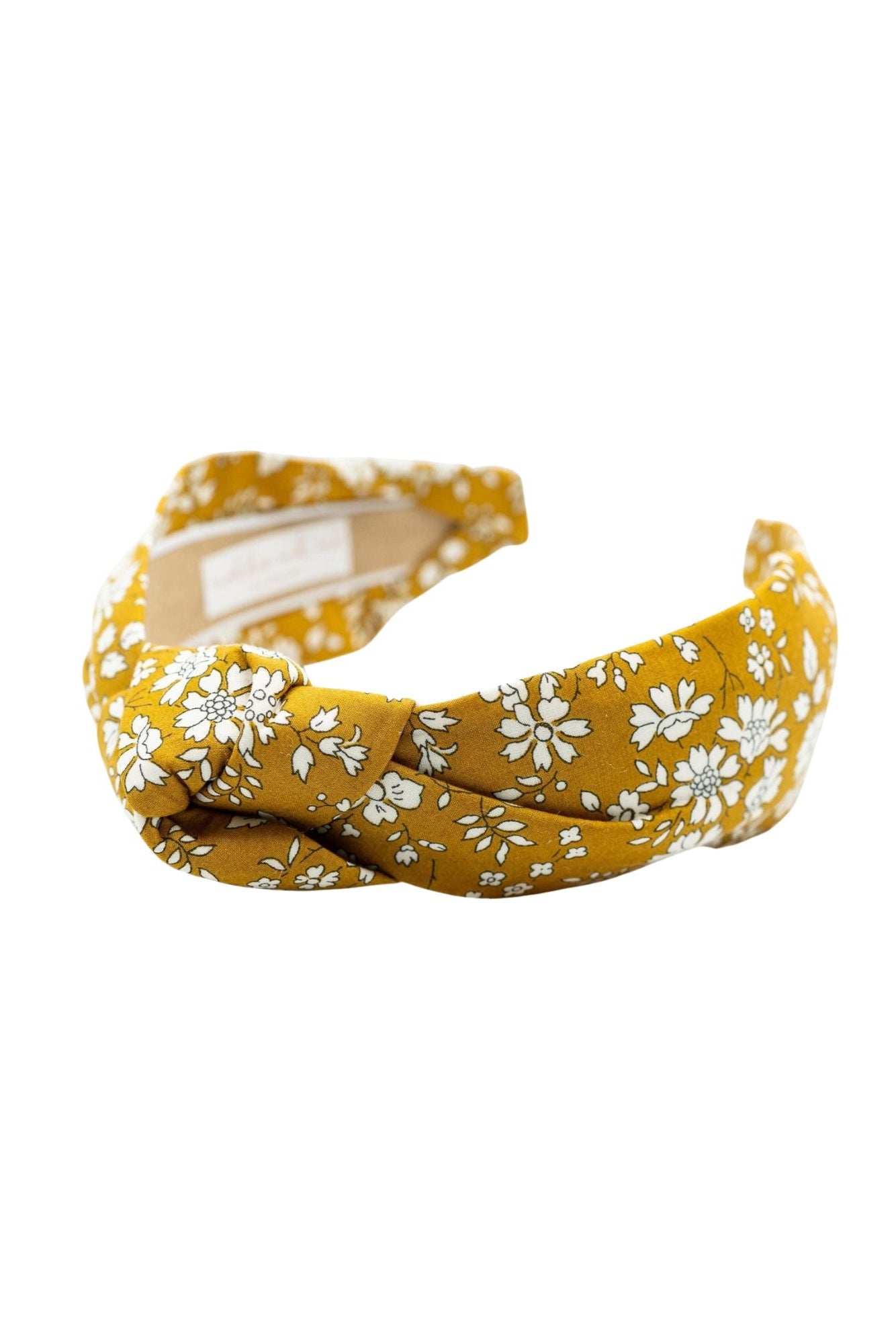 Mustard Floral Knot Headband