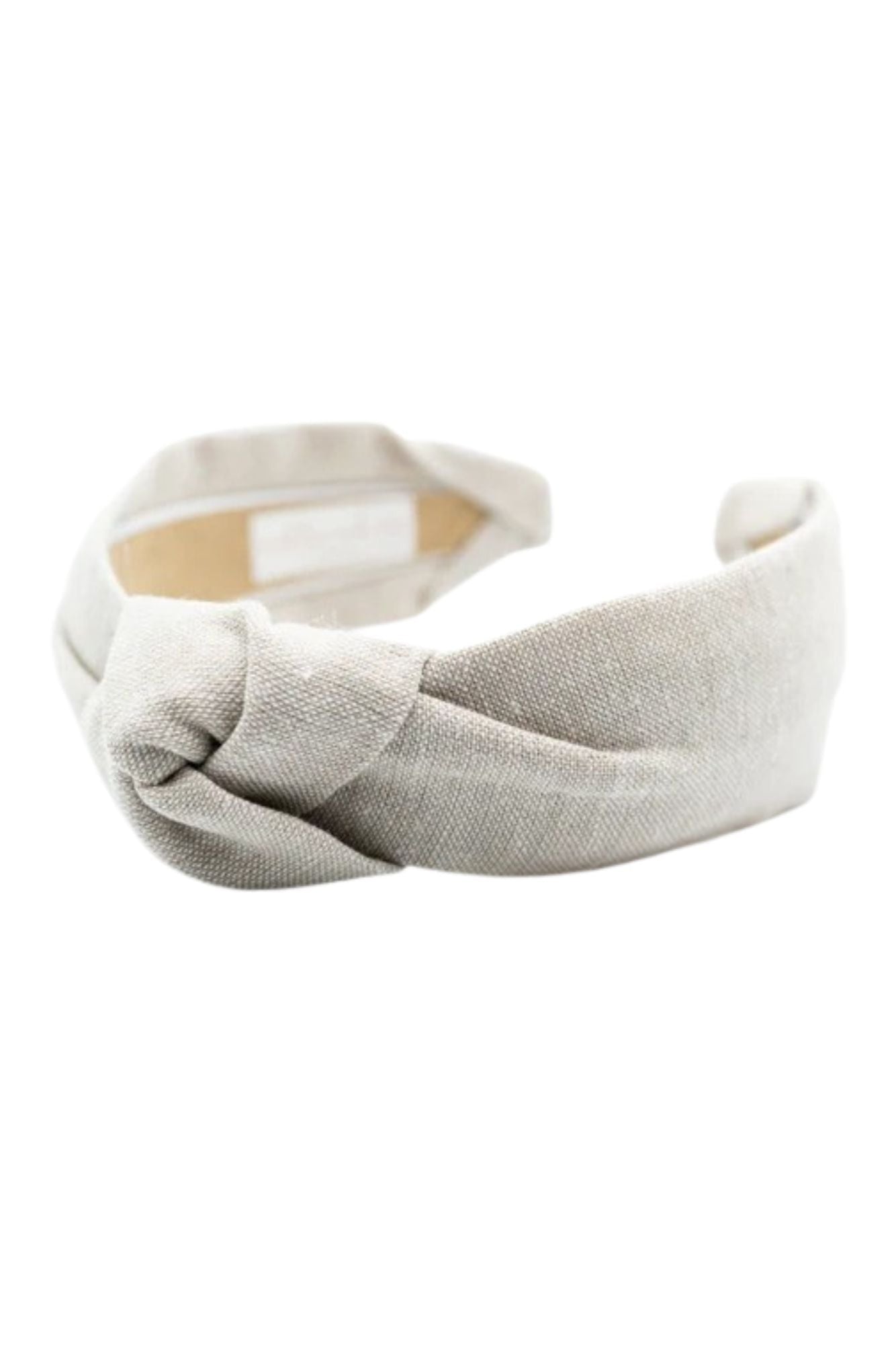 Solid Linen Knotted Headband