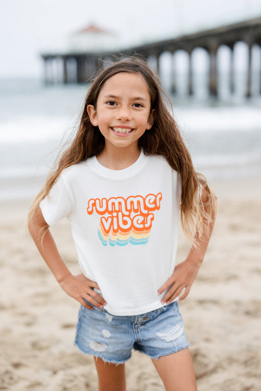 Kids Summer Vibes Premium Graphic Tee
