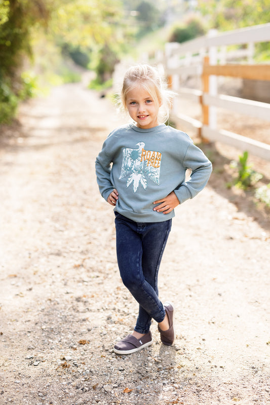 Kids Roam Free Sweatshirt - Blossom & Lily