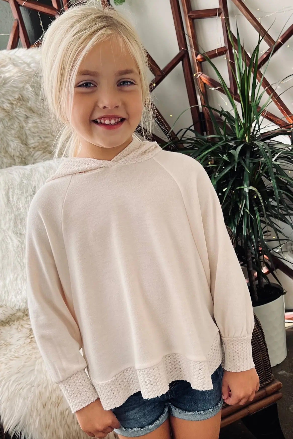Kids Raglan Hoodie - Blossom & Lily