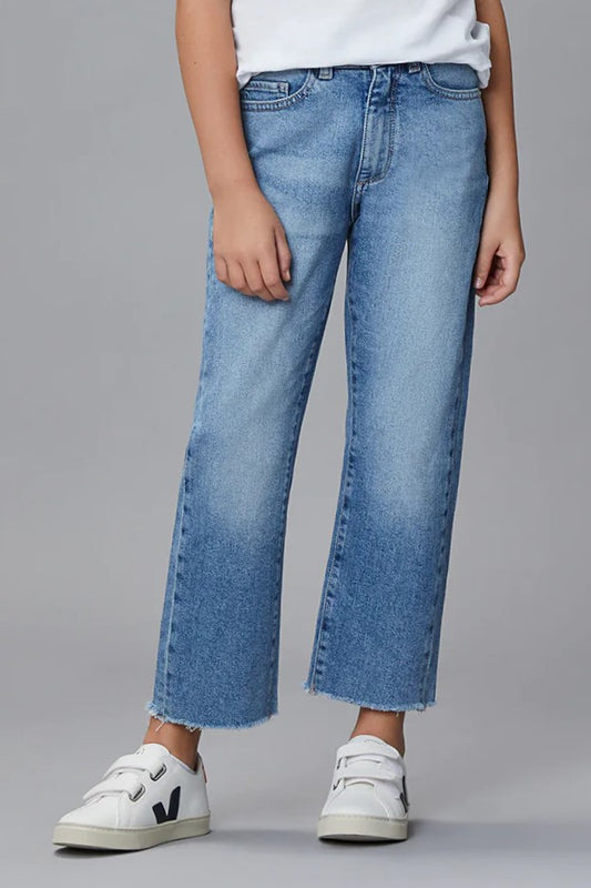 Girls Emie Straight High Rise Jeans - Glacier