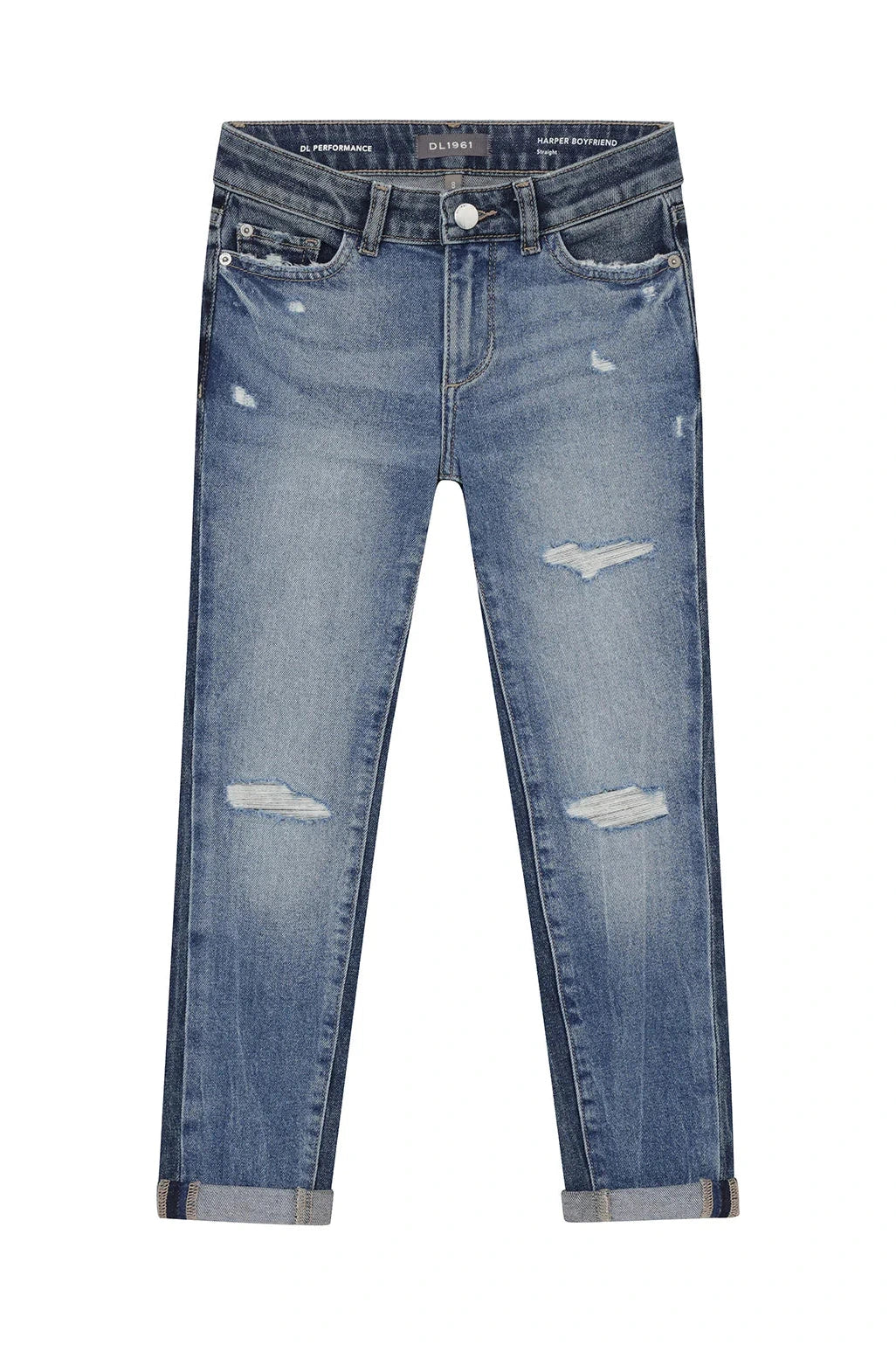 Girls Harper Boyfriend Jeans - Twilight Hour Distressed - Blossom & Lily