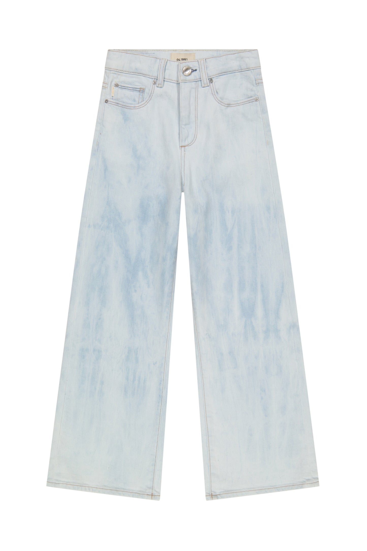 Girls Lily Wide Leg Jeans - Light Tide