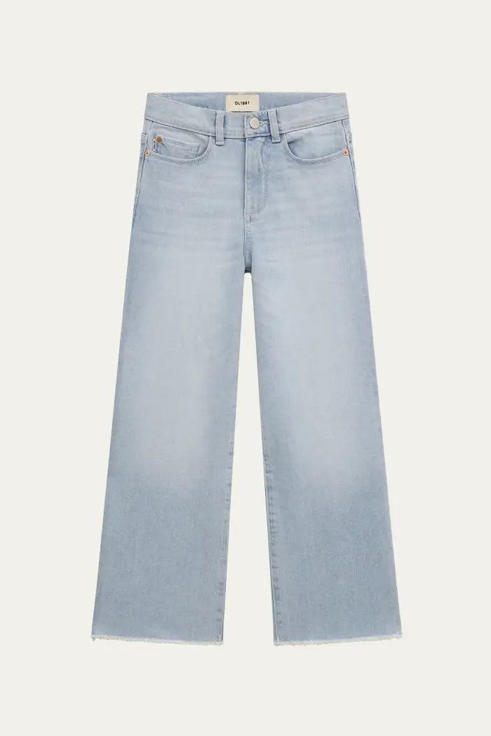 Girls Lily Wide Leg Jeans - Poolside