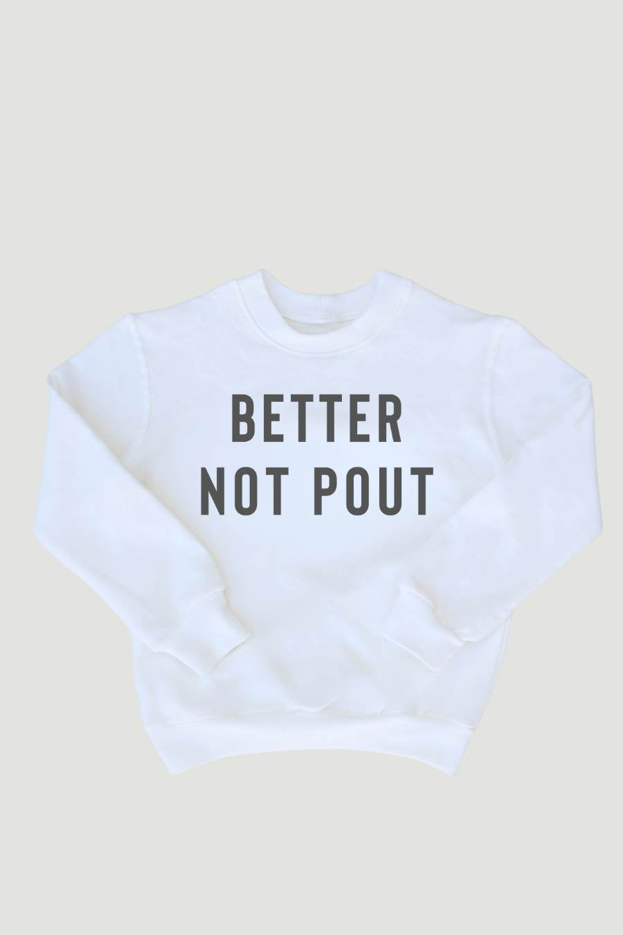 Kids Christmas Better Not Pout Premium Graphic Sweatshirt