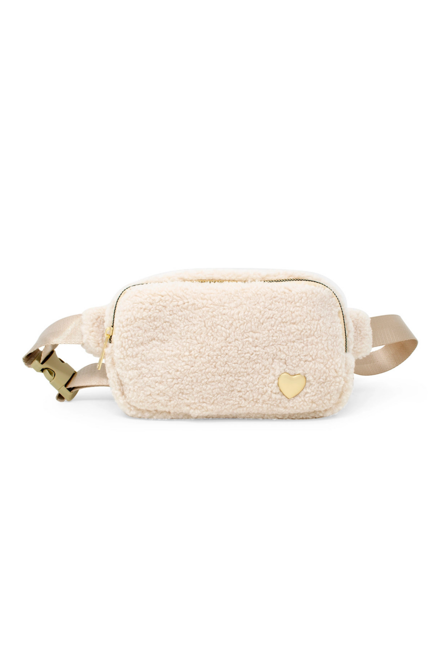 Kids Fuzzy Ivory Belt Bag