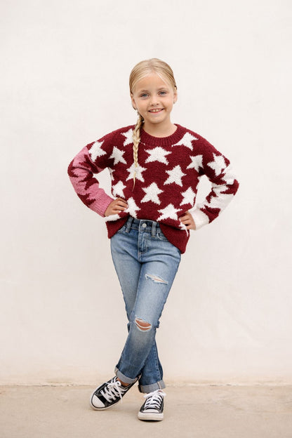 Girls Erin Fuzzy Sweater