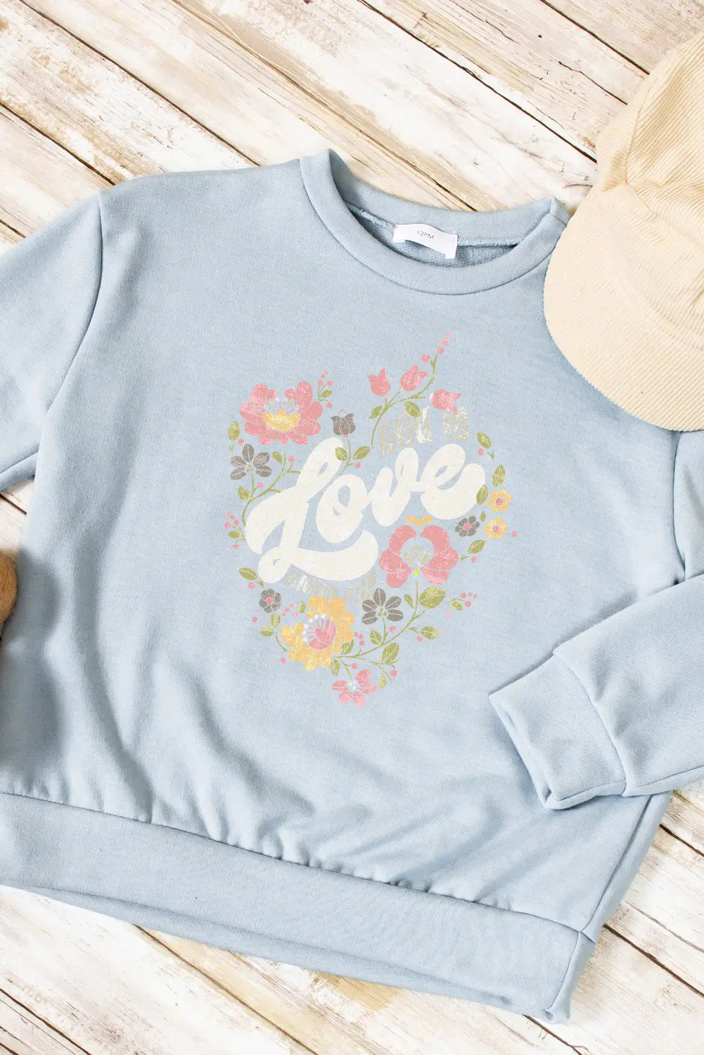 Kids GOD IS LOVE Floral Sweatshirt