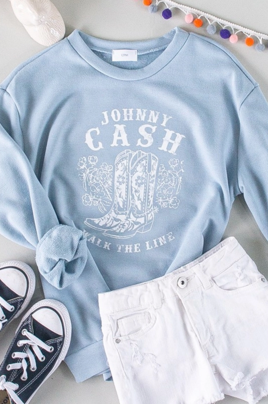 Kids Johnny Cash Sweatshirt