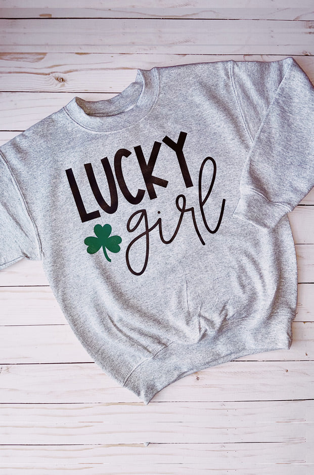 Kids Lucky Girl Sweatshirt