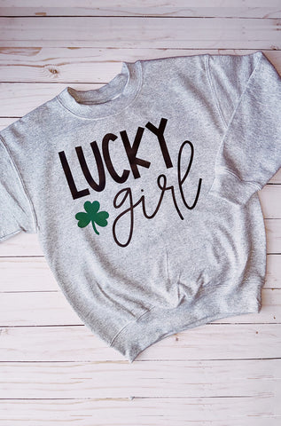 Kids Lucky Girl Sweatshirt